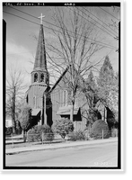 Historic Framed Print, St. James Episcopal Church, Washington & Theall Streets, Sonora, Tuolumne County, CA,  17-7/8" x 21-7/8"