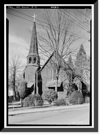 Historic Framed Print, St. James Episcopal Church, Washington & Theall Streets, Sonora, Tuolumne County, CA,  17-7/8" x 21-7/8"
