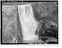 Historic Framed Print, Stone Dam, Sonora vicinity, Tuolumne County, CA - 2,  17-7/8" x 21-7/8"