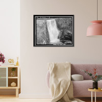 Historic Framed Print, Stone Dam, Sonora vicinity, Tuolumne County, CA - 2,  17-7/8" x 21-7/8"