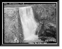 Historic Framed Print, Stone Dam, Sonora vicinity, Tuolumne County, CA - 2,  17-7/8" x 21-7/8"