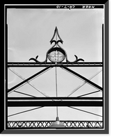 Historic Framed Print, Colusa Bridge, Spanning Sacramento River, Colusa, Colusa County, CA - 10,  17-7/8" x 21-7/8"