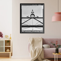 Historic Framed Print, Colusa Bridge, Spanning Sacramento River, Colusa, Colusa County, CA - 10,  17-7/8" x 21-7/8"
