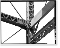 Historic Framed Print, Colusa Bridge, Spanning Sacramento River, Colusa, Colusa County, CA - 17,  17-7/8" x 21-7/8"