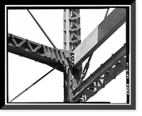 Historic Framed Print, Colusa Bridge, Spanning Sacramento River, Colusa, Colusa County, CA - 17,  17-7/8" x 21-7/8"