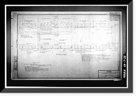 Historic Framed Print, Colusa Bridge, Spanning Sacramento River, Colusa, Colusa County, CA - 25,  17-7/8" x 21-7/8"