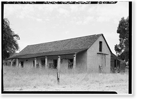 Historic Framed Print, Fernando Pacheco Adobe, 3119 Grant Street, Concord, Contra Costa County, CA - 3,  17-7/8" x 21-7/8"