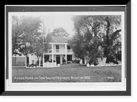Historic Framed Print, Salvio Pancheco Adobe, 2030 Adobe Street, Concord, Contra Costa County, CA,  17-7/8" x 21-7/8"