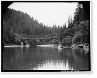 Smith River Bridge, CA State Highway 199 Spanning Smith River, Crescent City vicinity, Del Norte County, CA - 3, Antique Wall Art
