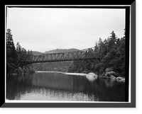 Smith River Bridge, CA State Highway 199 Spanning Smith River, Crescent City vicinity, Del Norte County, CA - 4, Historic Print