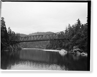 Smith River Bridge, CA State Highway 199 Spanning Smith River, Crescent City vicinity, Del Norte County, CA - 4, Historic Print