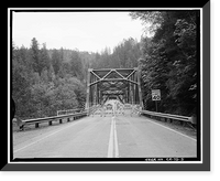 Smith River Bridge, CA State Highway 199 Spanning Smith River, Crescent City vicinity, Del Norte County, CA - 5, Vintage Wall Art