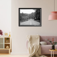 Smith River Bridge, CA State Highway 199 Spanning Smith River, Crescent City vicinity, Del Norte County, CA - 5, Vintage Wall Art