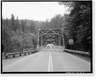 Smith River Bridge, CA State Highway 199 Spanning Smith River, Crescent City vicinity, Del Norte County, CA - 5, Vintage Wall Art