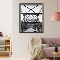 Smith River Bridge, CA State Highway 199 Spanning Smith River, Crescent City vicinity, Del Norte County, CA - 9 Classic, Antique Wall Art
