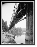 Smith River Bridge, CA State Highway 199 Spanning Smith River, Crescent City vicinity, Del Norte County, CA - 13, Vintage Poster
