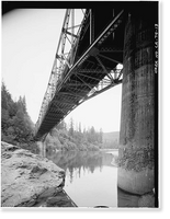 Smith River Bridge, CA State Highway 199 Spanning Smith River, Crescent City vicinity, Del Norte County, CA - 13, Vintage Poster