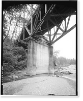 Smith River Bridge, CA State Highway 199 Spanning Smith River, Crescent City vicinity, Del Norte County, CA - 14, Vintage Wall Art