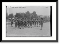 Historic Framed Print, Gun Squad, Fort Slocum,  17-7/8" x 21-7/8"
