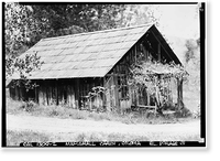 James W. Marshall Cabin, Marshall Monument Road, Coloma, El Dorado County, CA - 2 Classic, Vintage Print