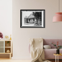 James W. Marshall House, Kelsey, El Dorado County, CA, Vintage Print