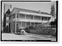 Historic Framed Print, Building Adjoining Community Church, Main Street, Placerville, El Dorado County, CA,  17-7/8" x 21-7/8"