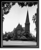 Neighborhood Church, South Pasadena Avenue & West California Boulevard, Pasadena, Los Angeles County, CA, Antique Print