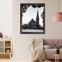 Neighborhood Church, South Pasadena Avenue & West California Boulevard, Pasadena, Los Angeles County, CA, Antique Print