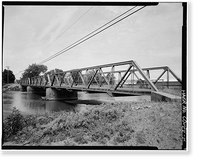 Baseline Bridge, Spanning South Platte River on County Road 168, Brighton vicinity, Adams County, CO - 4 Classic, Historic Reproduction