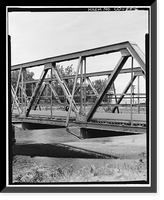Baseline Bridge, Spanning South Platte River on County Road 168, Brighton vicinity, Adams County, CO - 6, Historic Reproduction