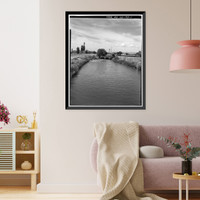 Burlington Ditch, South Platte River Drainage Area, Water District N, Brighton vicinity, Adams County, CO Classic, Vintage Wall Art