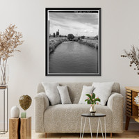 Burlington Ditch, South Platte River Drainage Area, Water District N, Brighton vicinity, Adams County, CO Classic, Vintage Wall Art
