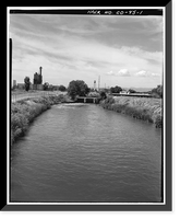 Burlington Ditch, South Platte River Drainage Area, Water District N, Brighton vicinity, Adams County, CO Classic, Vintage Wall Art
