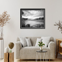 Historic Framed Print, Delta Bridge, Spanning Gunnison River on U.S. 50, Delta, Delta County, CO - 3,  17-7/8" x 21-7/8"