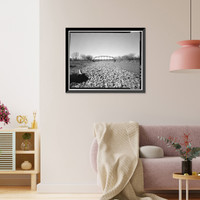 Hotchkiss Bridge, Spanning North Fork River on County Road 3400, Hotchkiss vicinity, Delta County, CO - 2, Vintage Wall Art