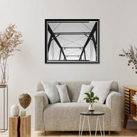 Hotchkiss Bridge, Spanning North Fork River on County Road 3400, Hotchkiss vicinity, Delta County, CO - 8, Vintage Wall Art