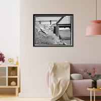 Hotchkiss Bridge, Spanning North Fork River on County Road 3400, Hotchkiss vicinity, Delta County, CO - 9, Vintage Wall Art