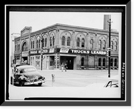 Historic Framed Print, Denver City Cable Railway Company, Lawrence & Eighteenth Streets, Denver, Denver County, CO,  17-7/8" x 21-7/8"