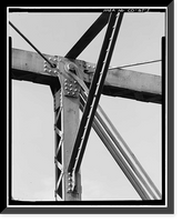 Delgany Street Railroad Bridge, Spanning Cherry Creek at Delgany Street, Denver, Denver County, CO - 7, Historic Print