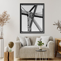 Delgany Street Railroad Bridge, Spanning Cherry Creek at Delgany Street, Denver, Denver County, CO - 7, Historic Print