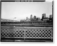 Twentieth Street Viaduct, Spans Platte River Valley between Thirty-third Ave, Denver, Denver County, CO - 15, Historic Print