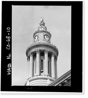 Historic Framed Print, City & County Building, Civic Center, Denver, Denver County, CO - 10,  17-7/8" x 21-7/8"
