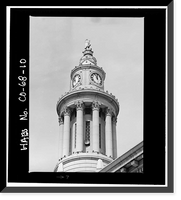 Historic Framed Print, City & County Building, Civic Center, Denver, Denver County, CO - 10,  17-7/8" x 21-7/8"