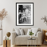 Historic Framed Print, Oscar of Germany & family,  17-7/8" x 21-7/8"