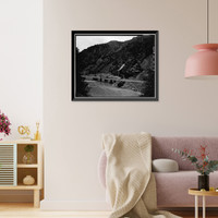 Historic Framed Print, Shoshone Hydroelectric Plant Complex, 60111 U.S. Highway 6, Glenwood Springs, Garfield County, CO - 3,  17-7/8" x 21-7/8"