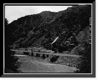 Historic Framed Print, Shoshone Hydroelectric Plant Complex, 60111 U.S. Highway 6, Glenwood Springs, Garfield County, CO - 3,  17-7/8" x 21-7/8"