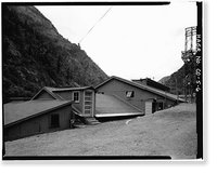 Historic Framed Print, Shoshone Hydroelectric Plant Complex, 60111 U.S. Highway 6, Glenwood Springs, Garfield County, CO - 6,  17-7/8" x 21-7/8"