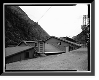 Historic Framed Print, Shoshone Hydroelectric Plant Complex, 60111 U.S. Highway 6, Glenwood Springs, Garfield County, CO - 6,  17-7/8" x 21-7/8"