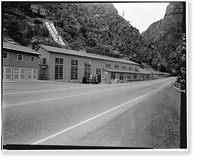 Historic Framed Print, Shoshone Hydroelectric Plant Complex, 60111 U.S. Highway 6, Glenwood Springs, Garfield County, CO - 8,  17-7/8" x 21-7/8"