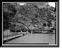 Historic Framed Print, Shoshone Hydroelectric Plant Complex, 60111 U.S. Highway 6, Glenwood Springs, Garfield County, CO - 12,  17-7/8" x 21-7/8"